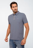 Polo Masculina Dom Henrico Poliamida Friso Central - Henri Store