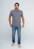 Polo Masculina Dom Henrico Poliamida Logo Peito - Henri Store