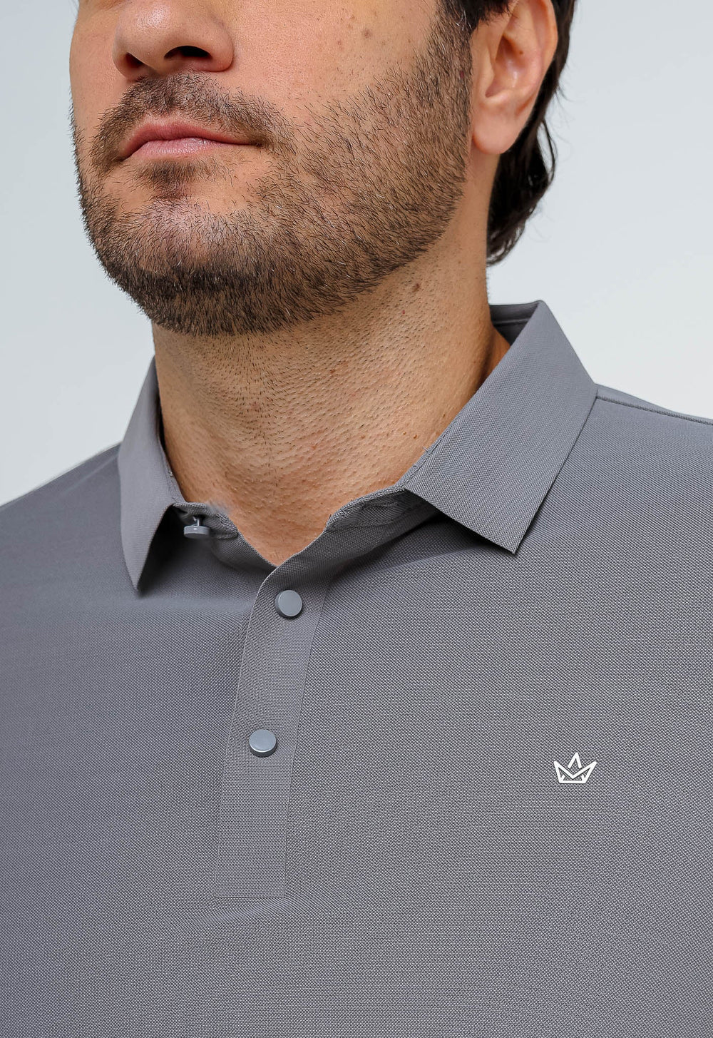 Polo Masculina Dom Henrico Poliamida Logo Peito - Henri Store