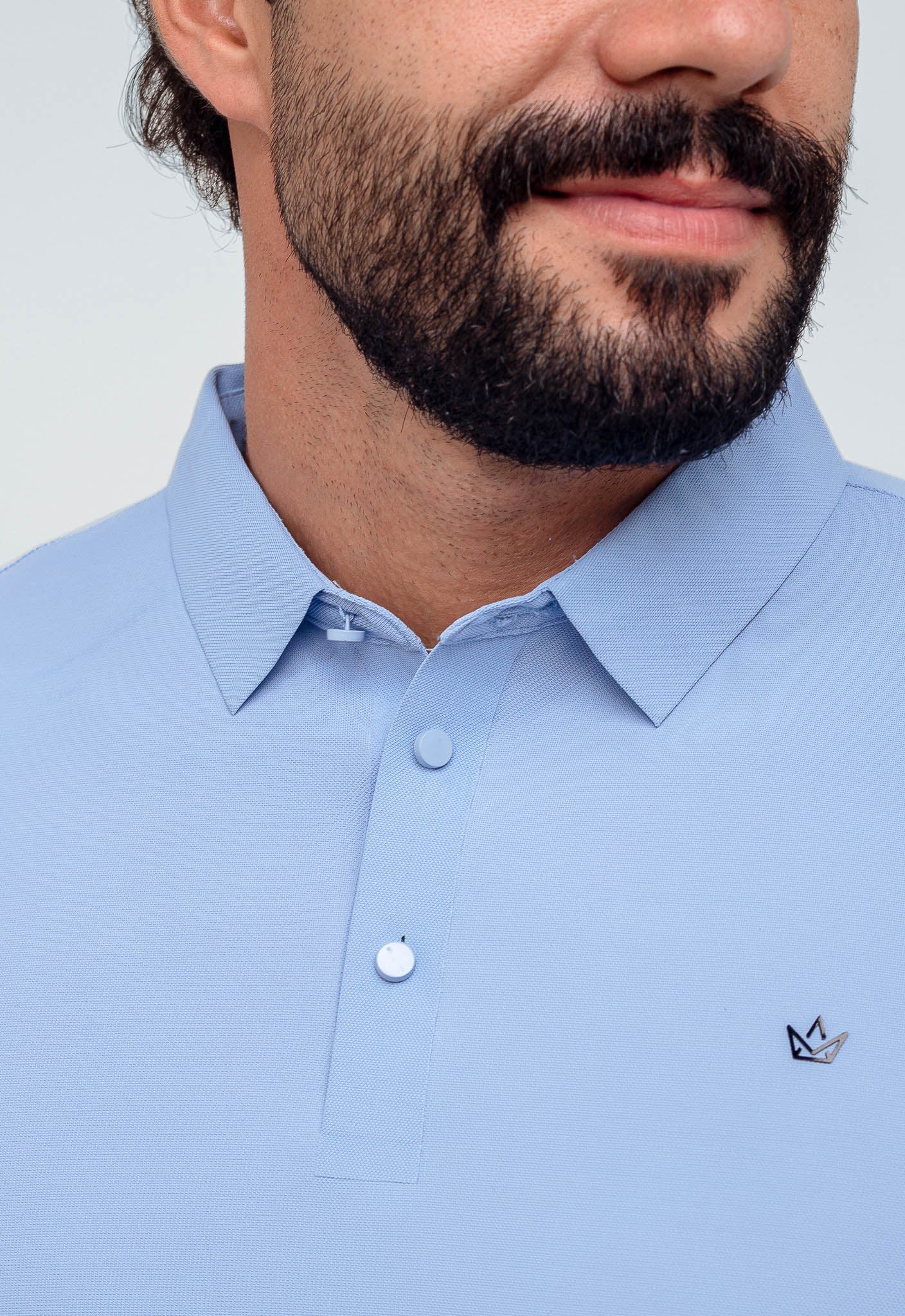 Polo Masculina Dom Henrico Poliamida Logo Peito - Henri Store