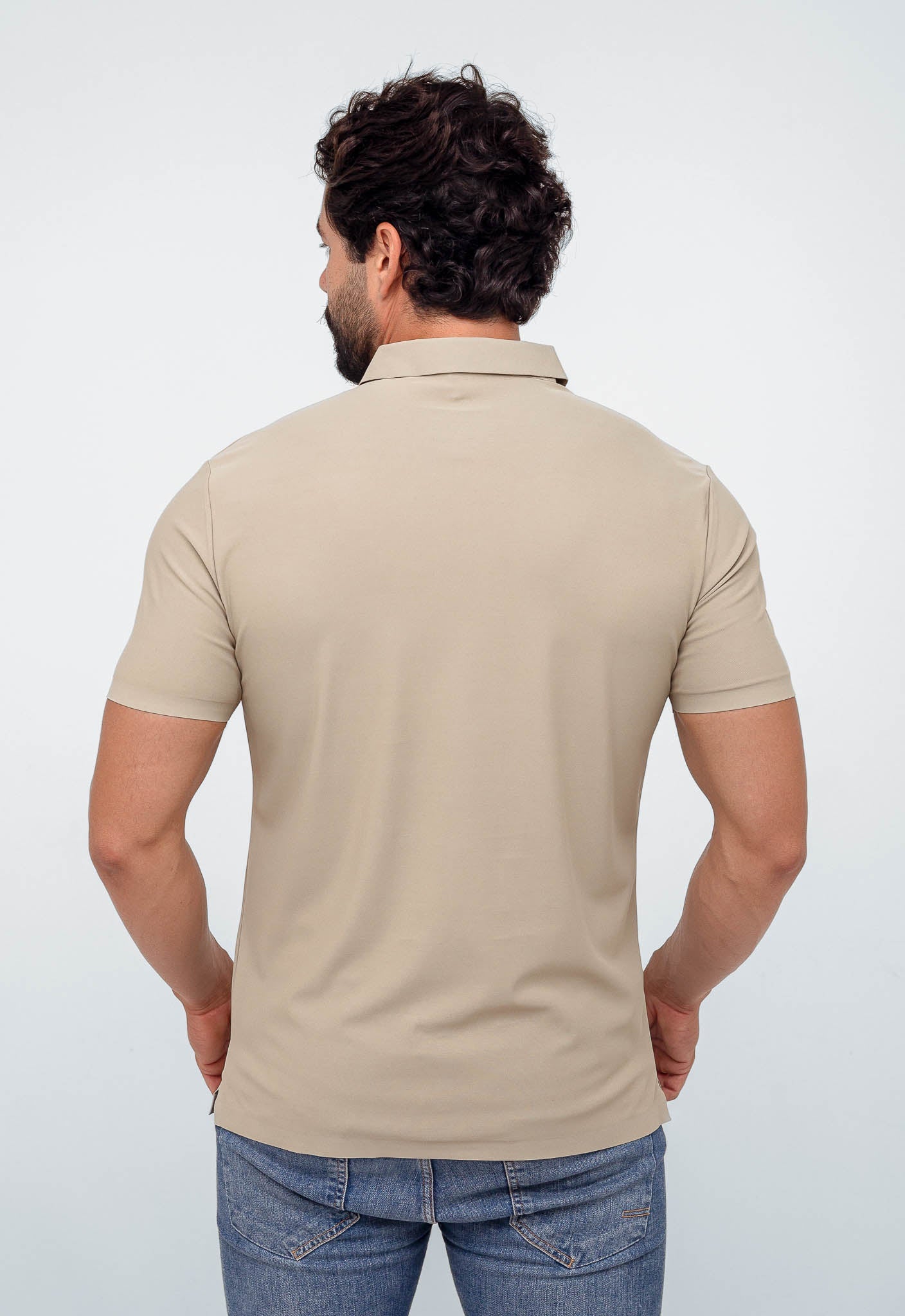 Polo Masculina Dom Henrico Poliamida Logo Peito - Henri Store