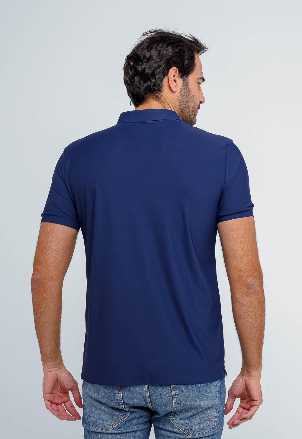 Polo Masculina Dom Henrico Poliamida Logo Peito - Henri Store