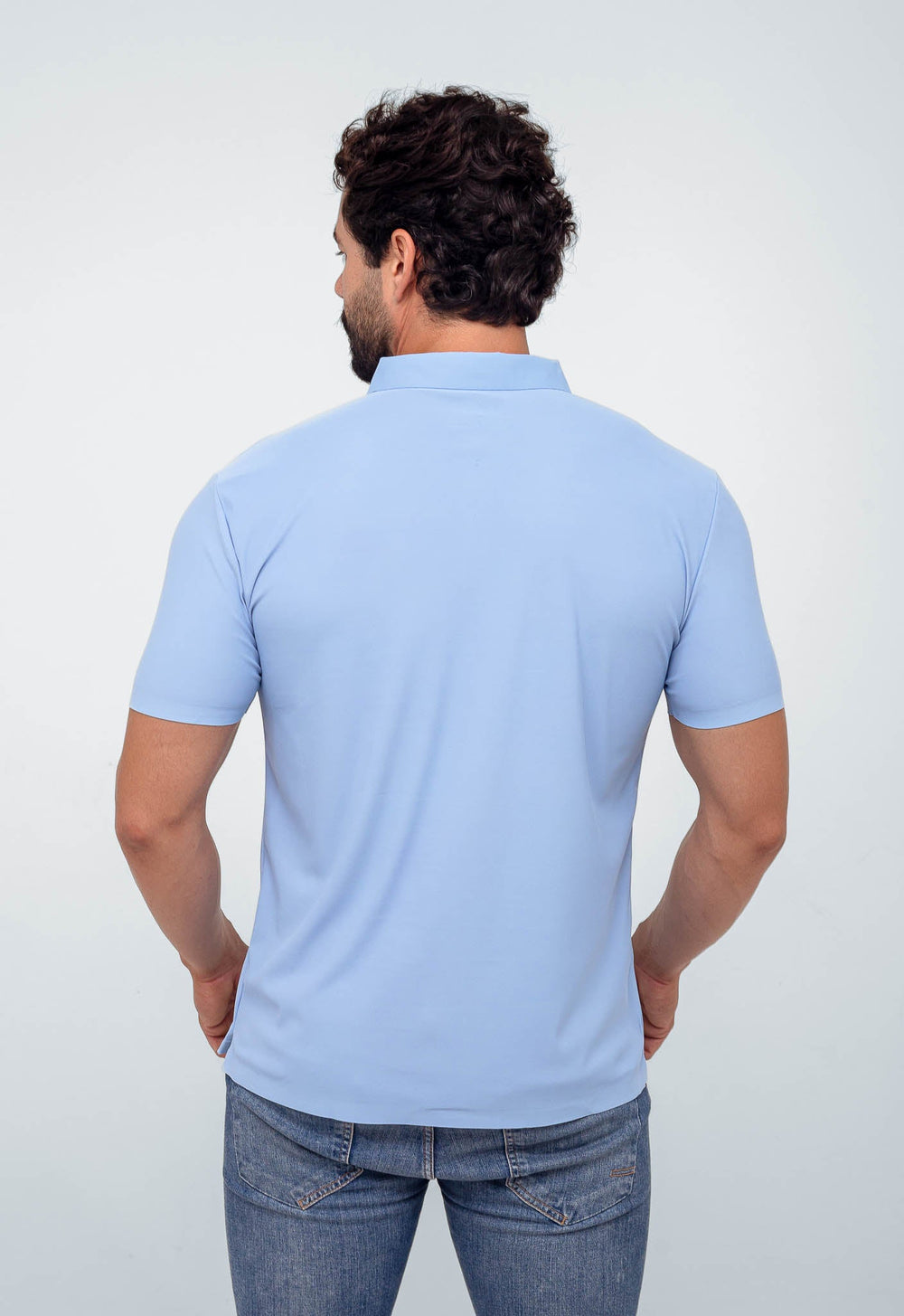 Polo Masculina Dom Henrico Poliamida Logo Peito - Henri Store