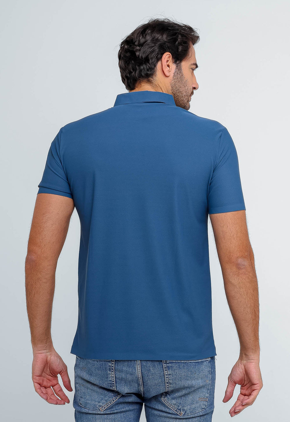 Polo Masculina Dom Henrico Poliamida Logo Peito - Henri Store