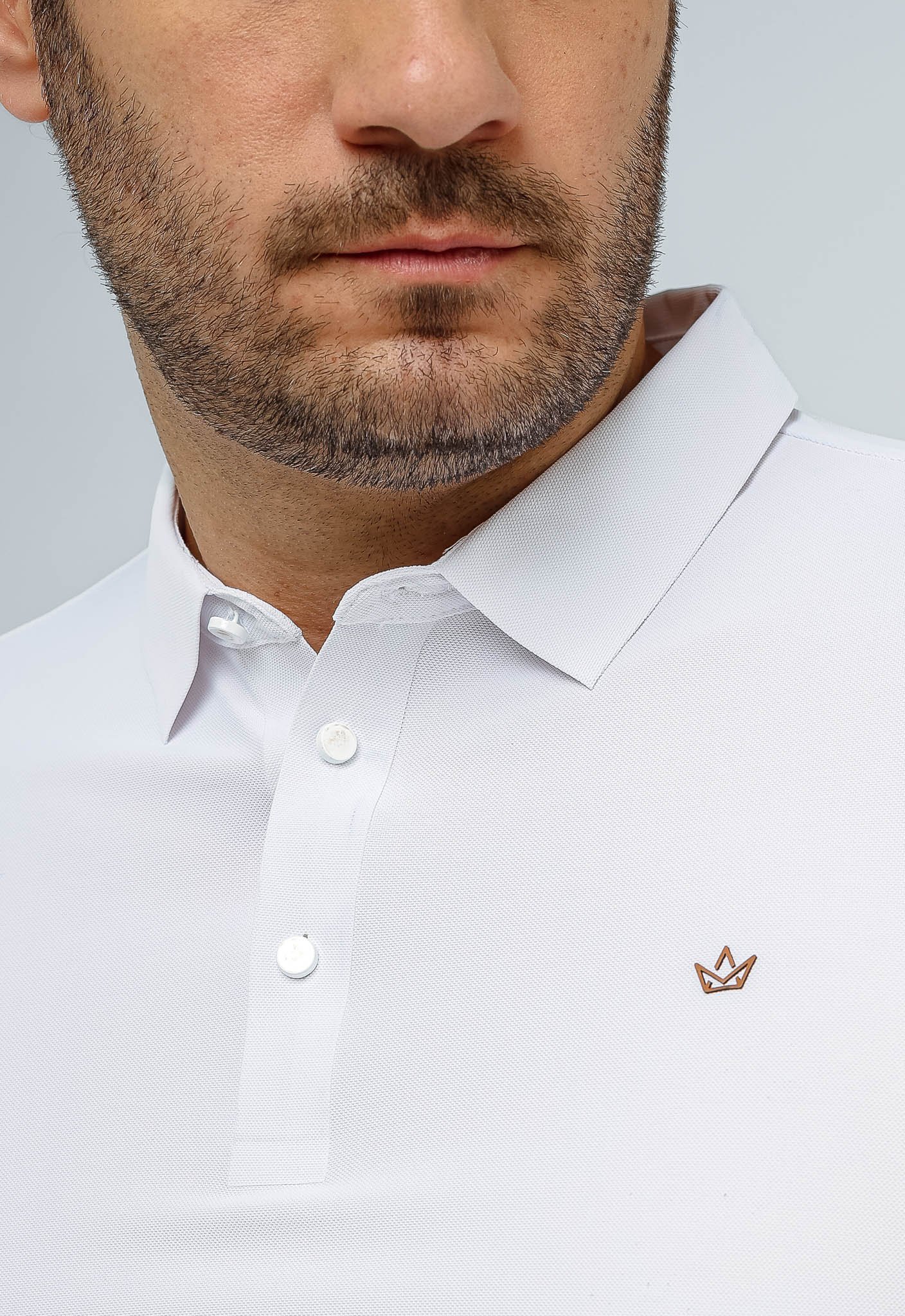 Polo Masculina Dom Henrico Poliamida Logo Peito - Henri Store