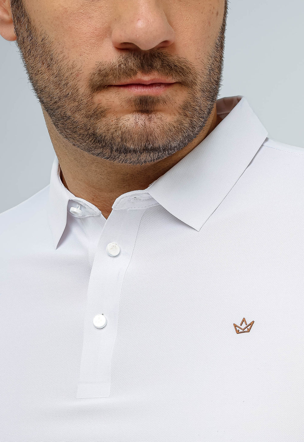 Polo Masculina Dom Henrico Poliamida Logo Peito - Henri Store
