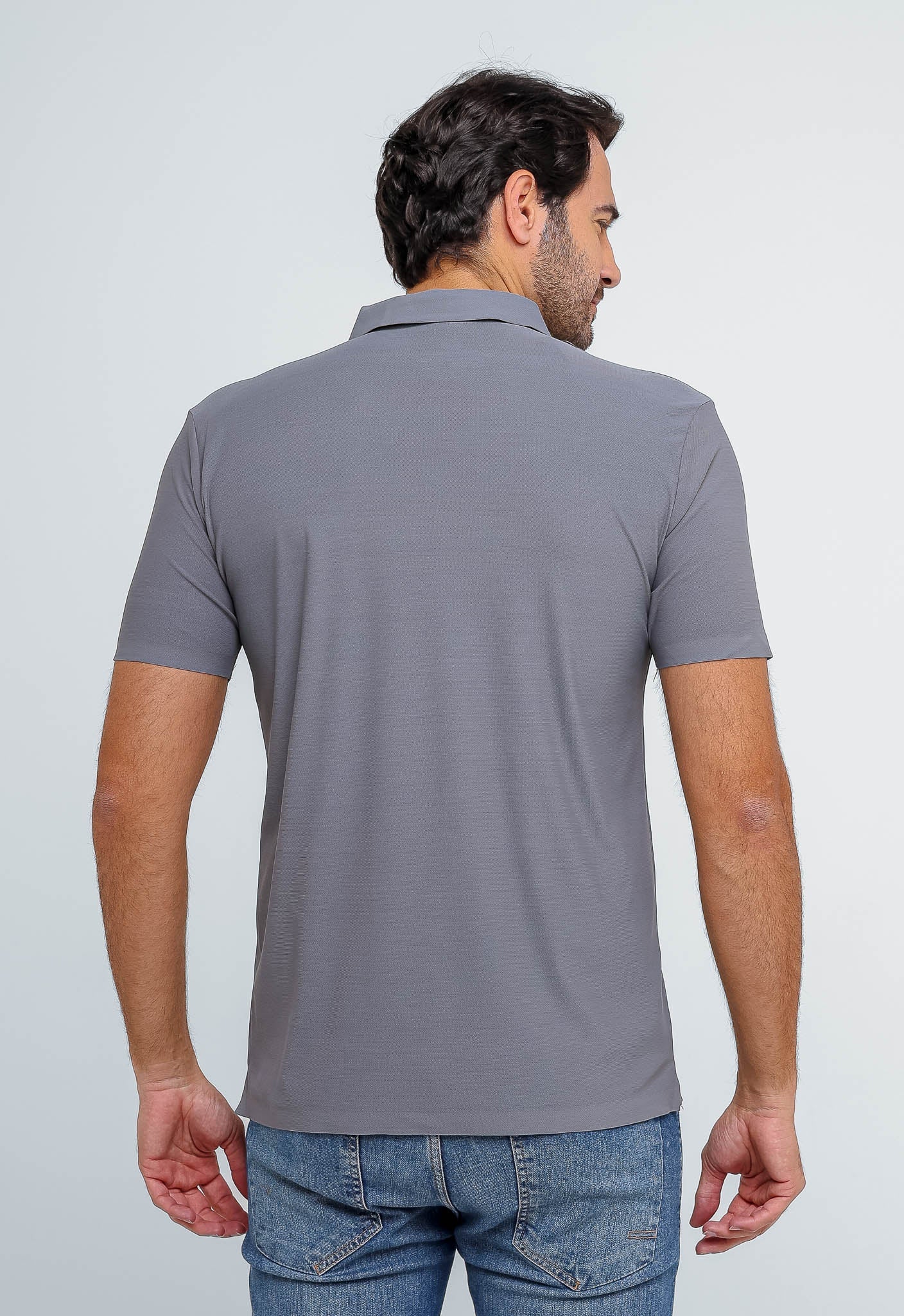 Polo Masculina Dom Henrico Poliamida Logo Peito - Henri Store