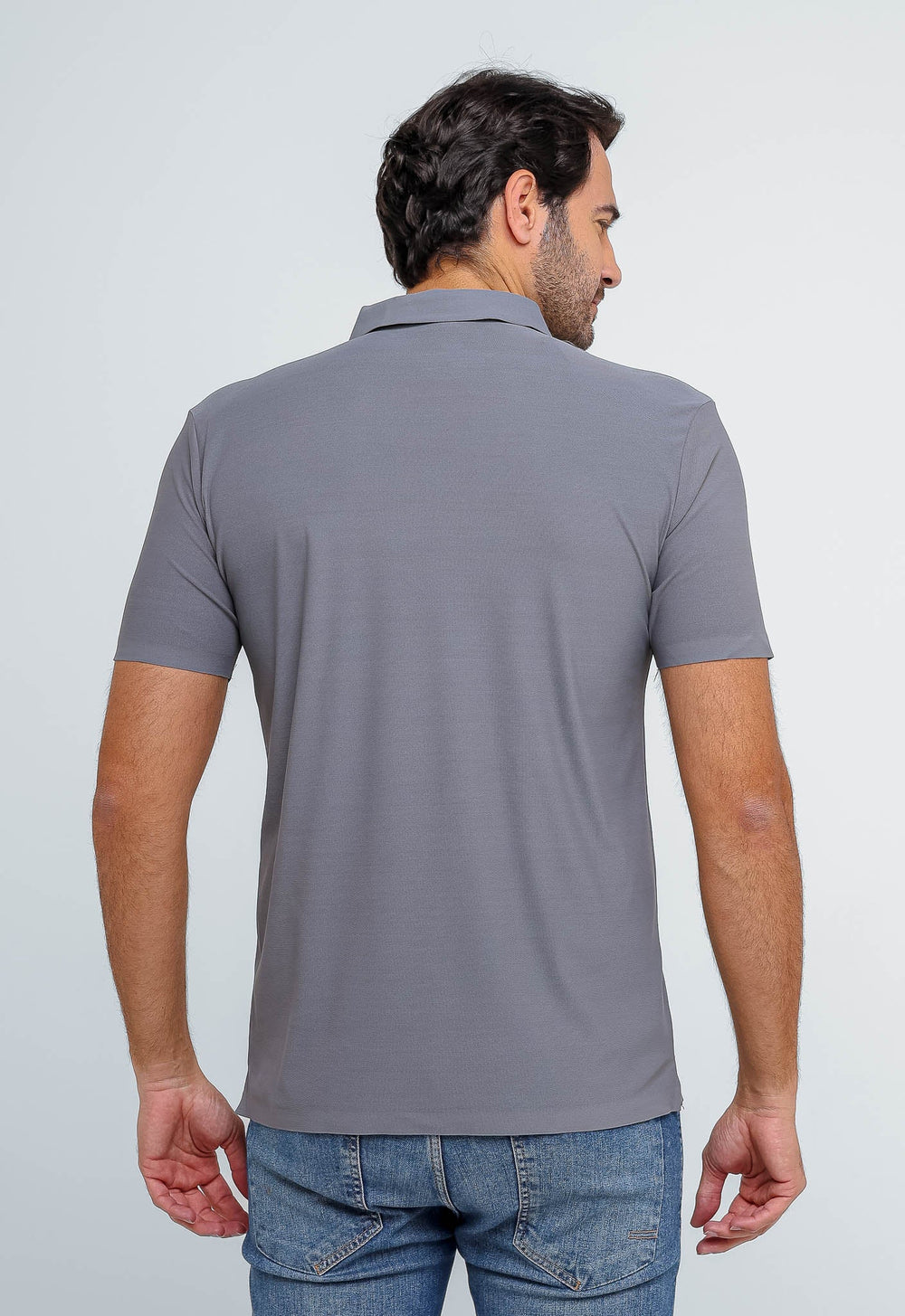 Polo Masculina Dom Henrico Poliamida Logo Peito - Henri Store