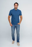 Polo Masculina Dom Henrico Poliamida Logo Peito - Henri Store