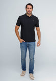 Polo Masculina Dom Henrico Poliamida Logo Peito - Henri Store
