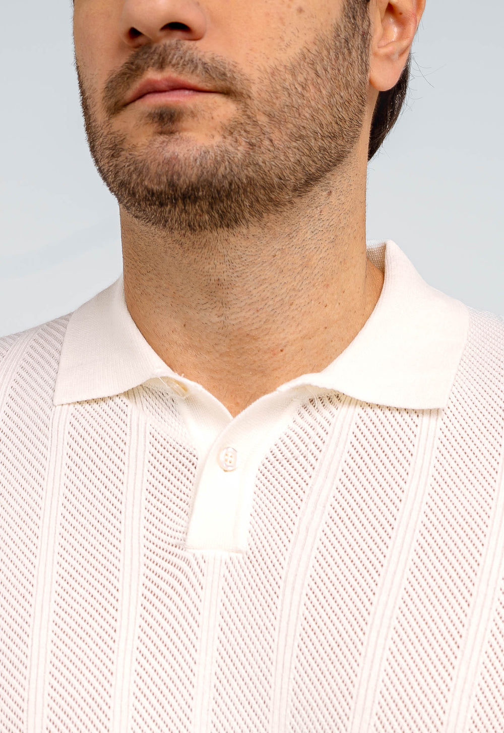 Polo Masculina Dom Henrico Texturizada Com Botão - Henri Store