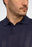 Polo Masculina Dom Henrico Texturizada Com Botão - Henri Store