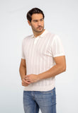 Polo Masculina Dom Henrico Texturizada Com Botão - Henri Store