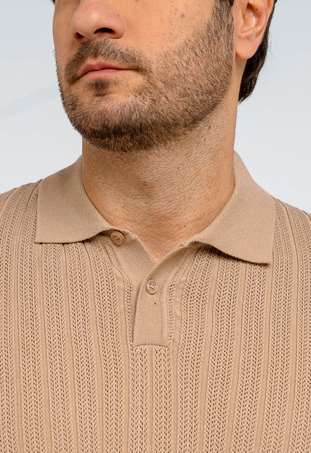 Polo Masculina Dom Henrico Texturizada Com Botão - Henri Store