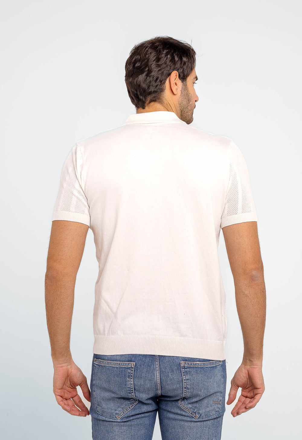 Polo Masculina Dom Henrico Texturizada Com Botão - Henri Store