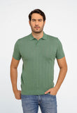 Polo Masculina Dom Henrico Texturizada Com Botão - Henri Store