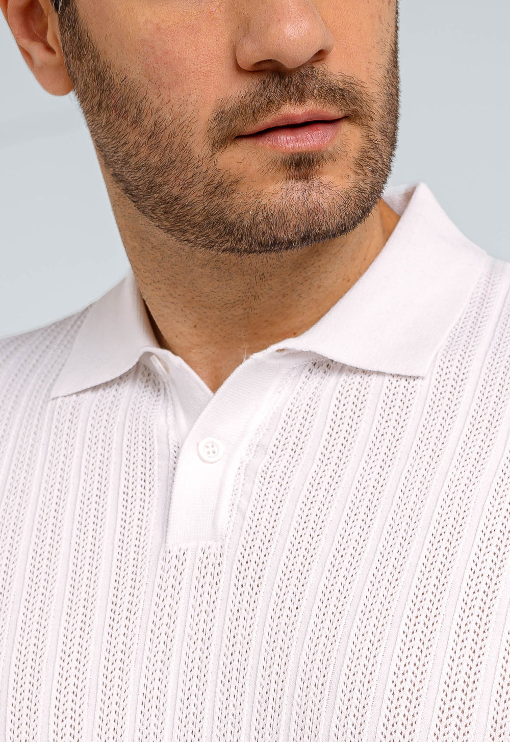 Polo Masculina Dom Henrico Texturizada Com Botão - Henri Store
