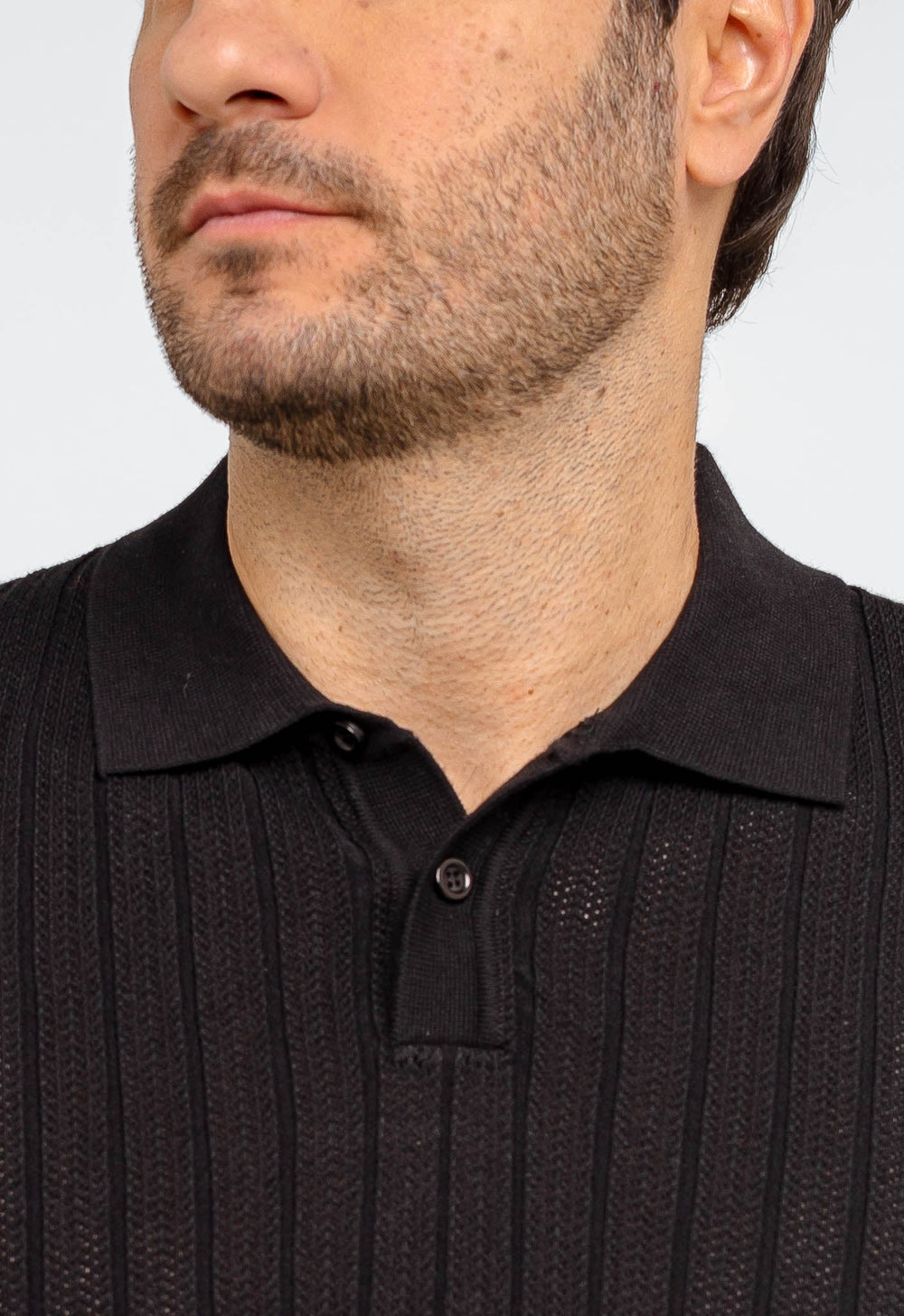 Polo Masculina Dom Henrico Texturizada Com Botão - Henri Store