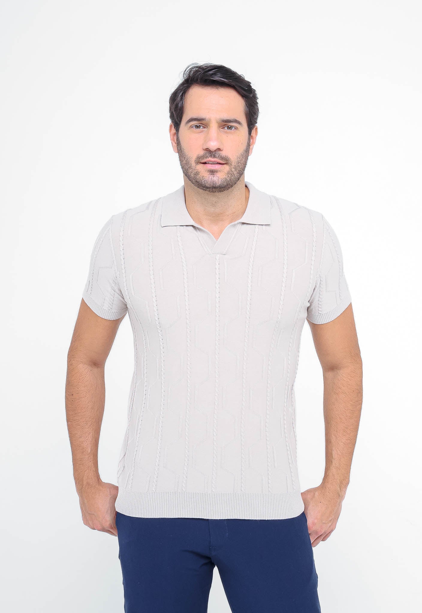 Polo Masculina Dom Henrico Texturizada - Henri Store