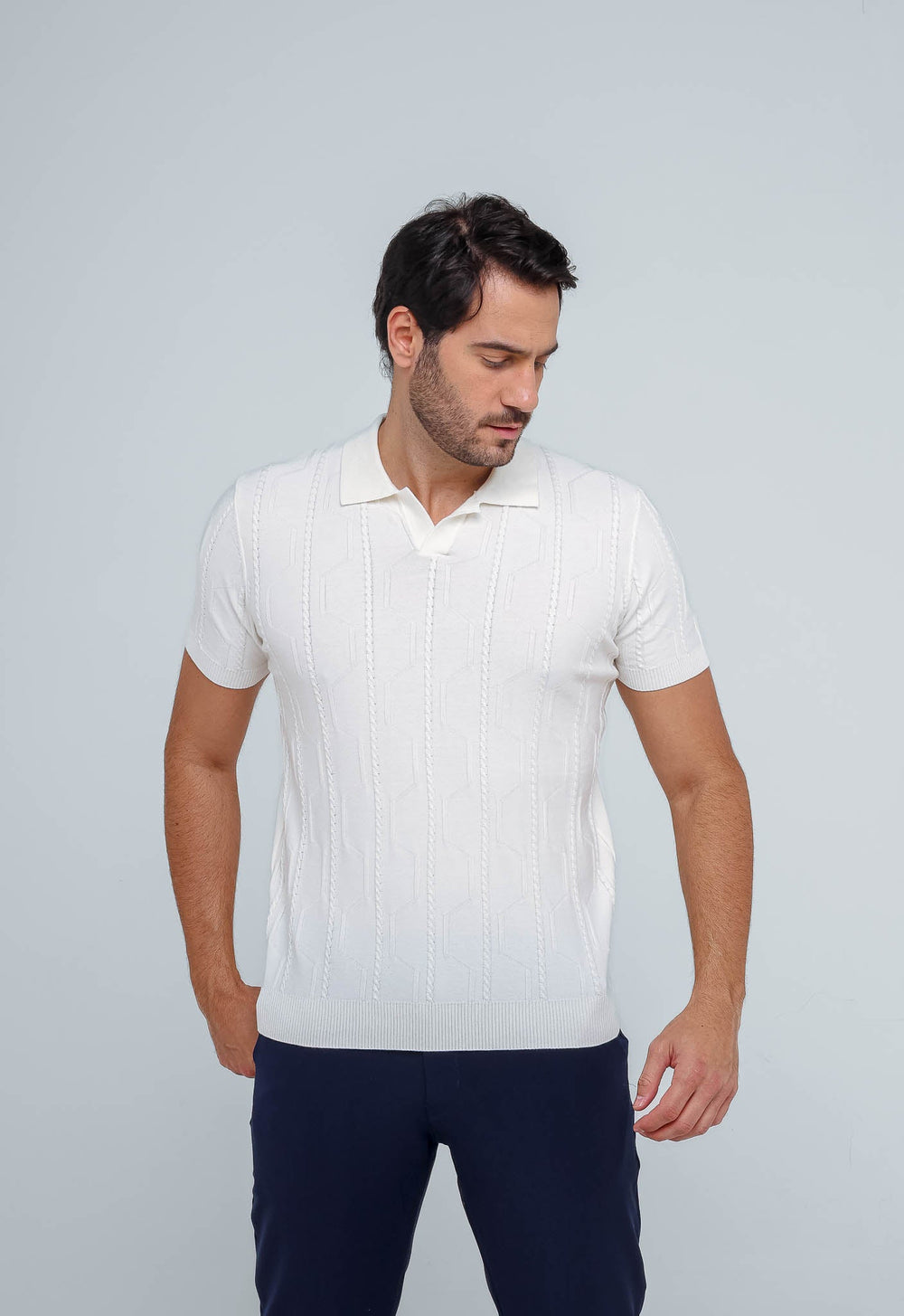 Polo Masculina Dom Henrico Texturizada - Henri Store