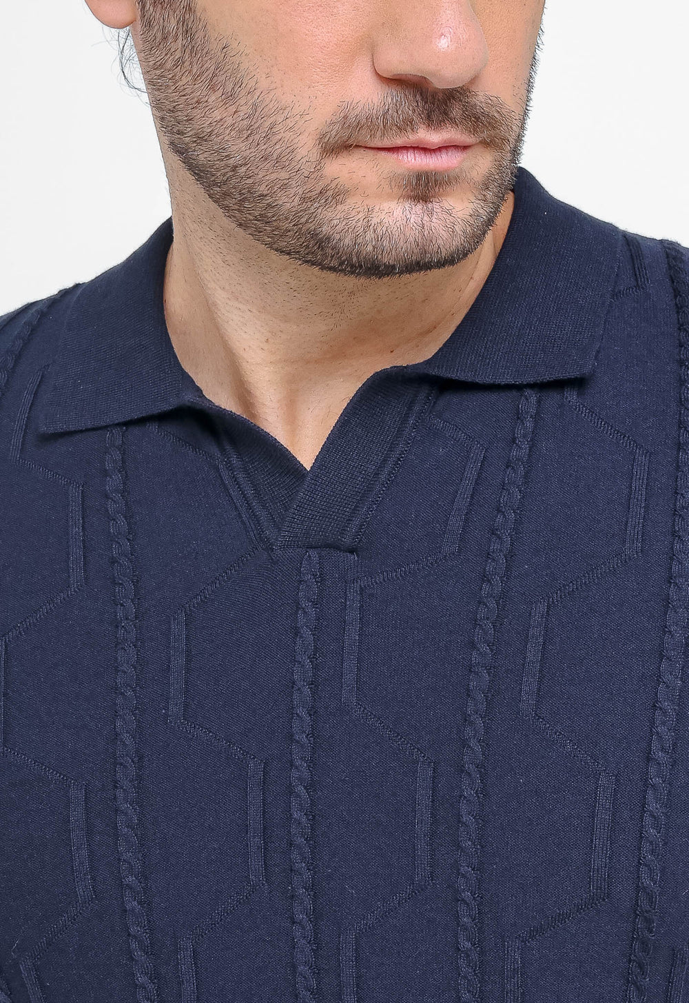 Polo Masculina Dom Henrico Texturizada - Henri Store