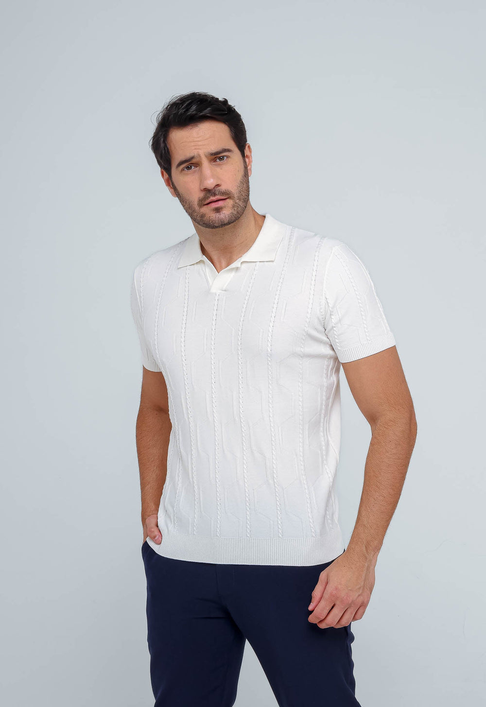 Polo Masculina Dom Henrico Texturizada - Henri Store
