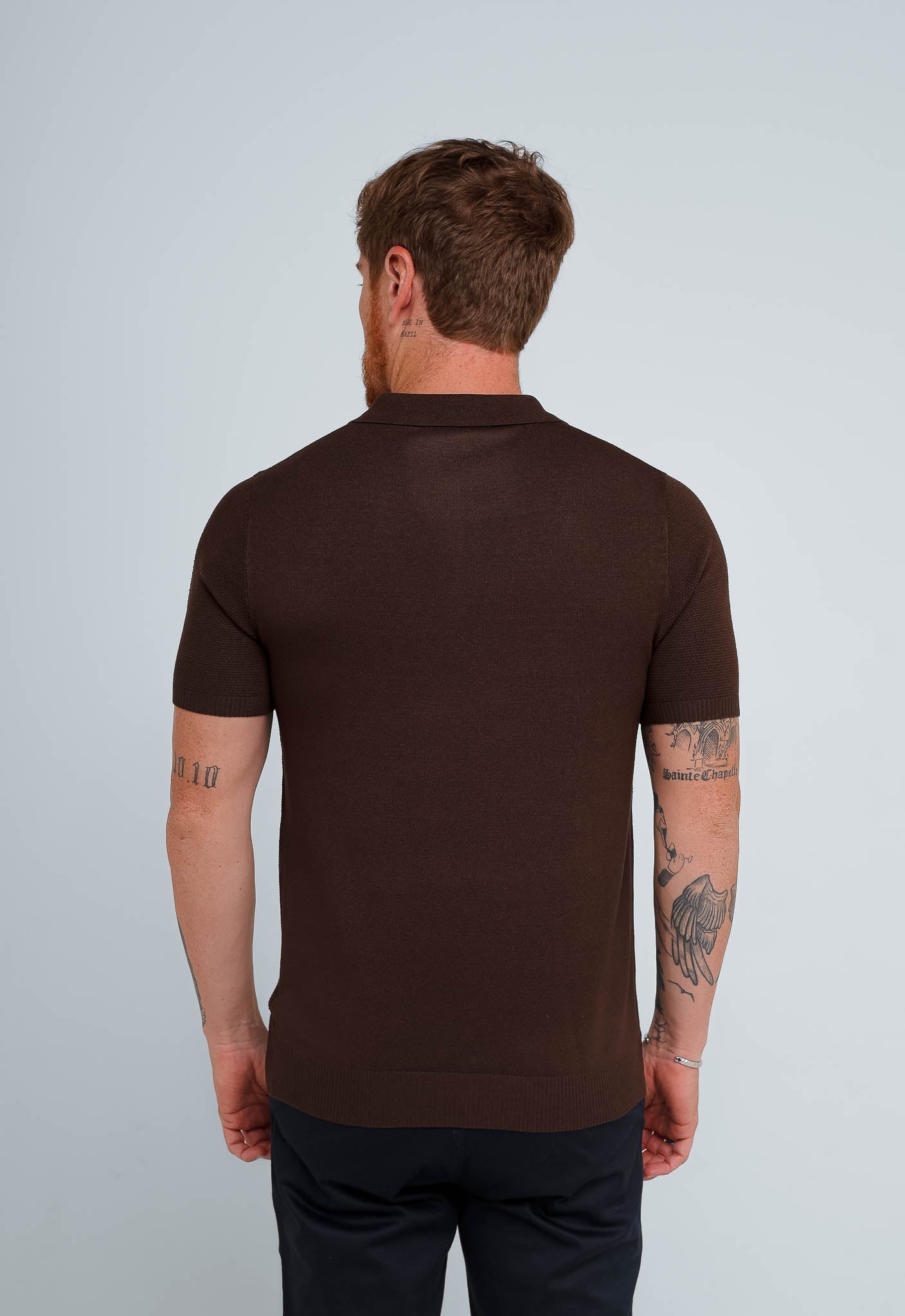 Polo Masculina Dom Henrico Trace com Zíper - Henri Store