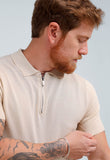Polo Masculina Dom Henrico Trace com Zíper - Henri Store