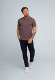Polo Masculina Dom Henrico Trace com Zíper - Henri Store