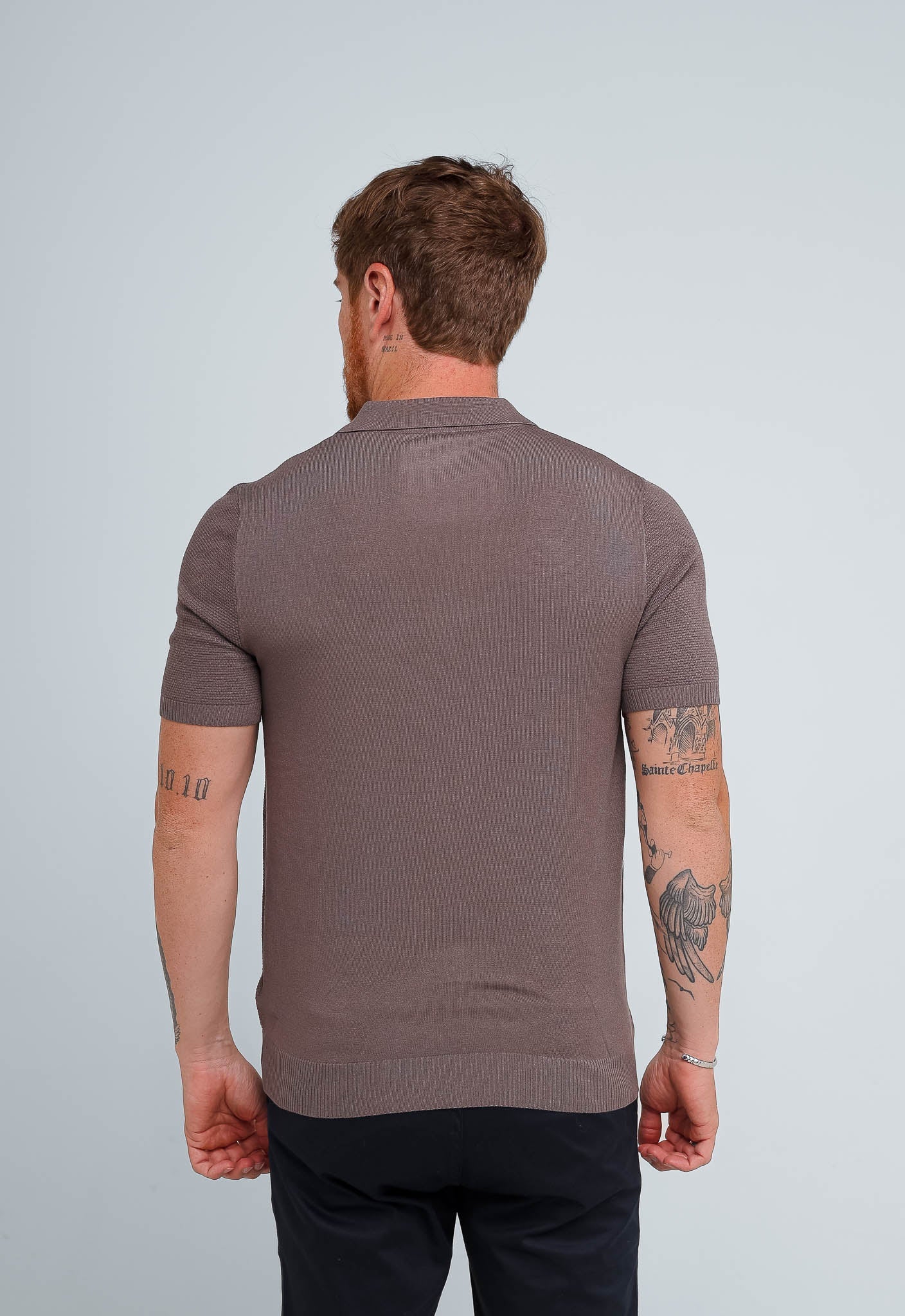 Polo Masculina Dom Henrico Trace com Zíper - Henri Store