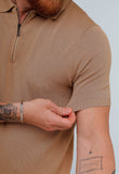 Polo Masculina Dom Henrico Trace com Zíper - Henri Store