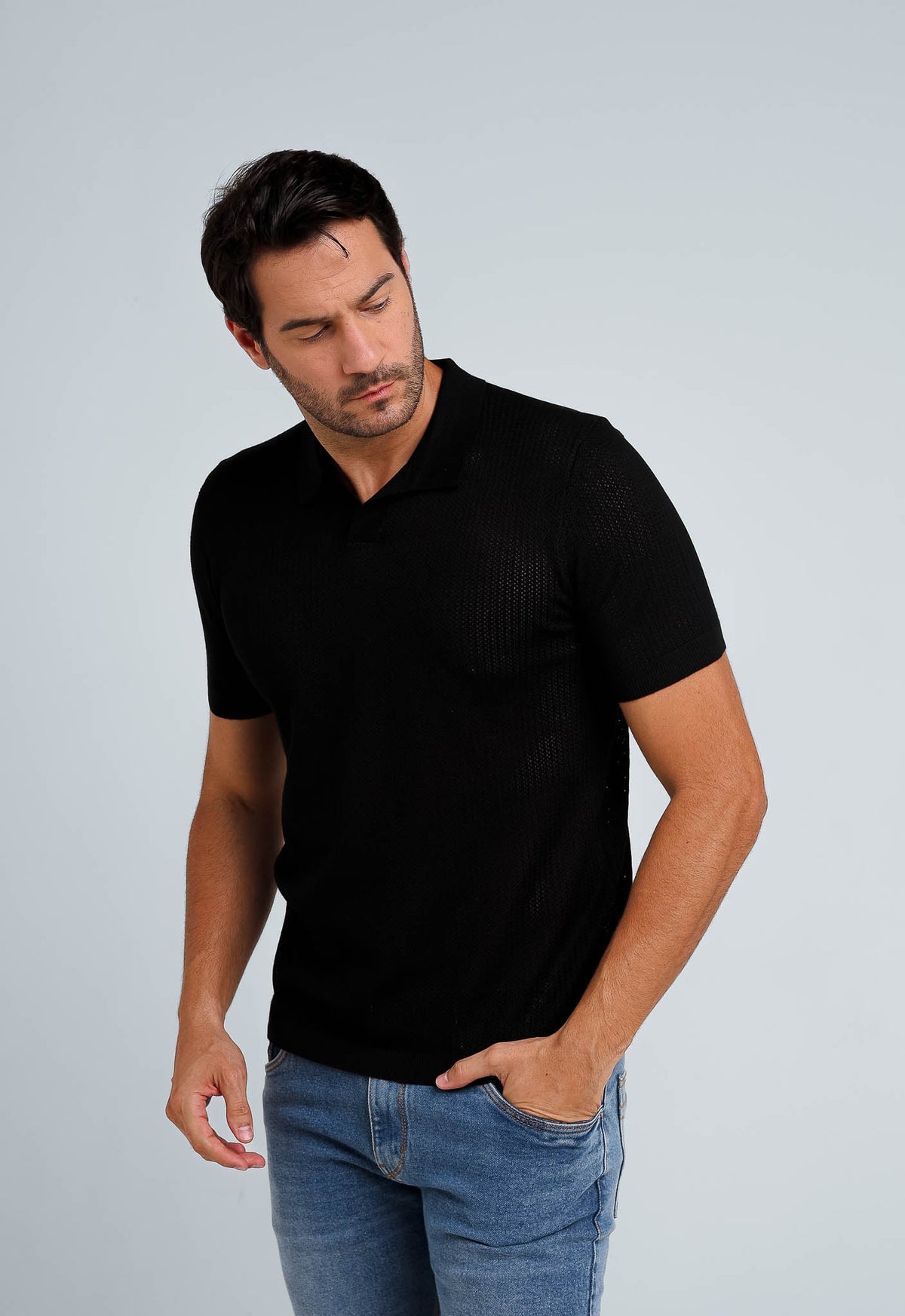 Polo Masculina Dom Henrico Tricot Eleganza - Henri Store