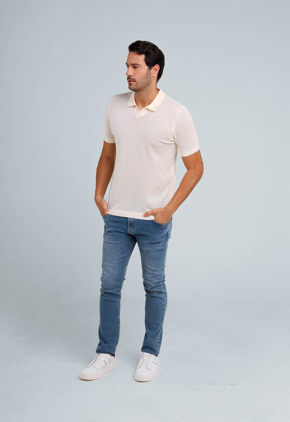 Polo Masculina Dom Henrico Tricot Eleganza - Henri Store