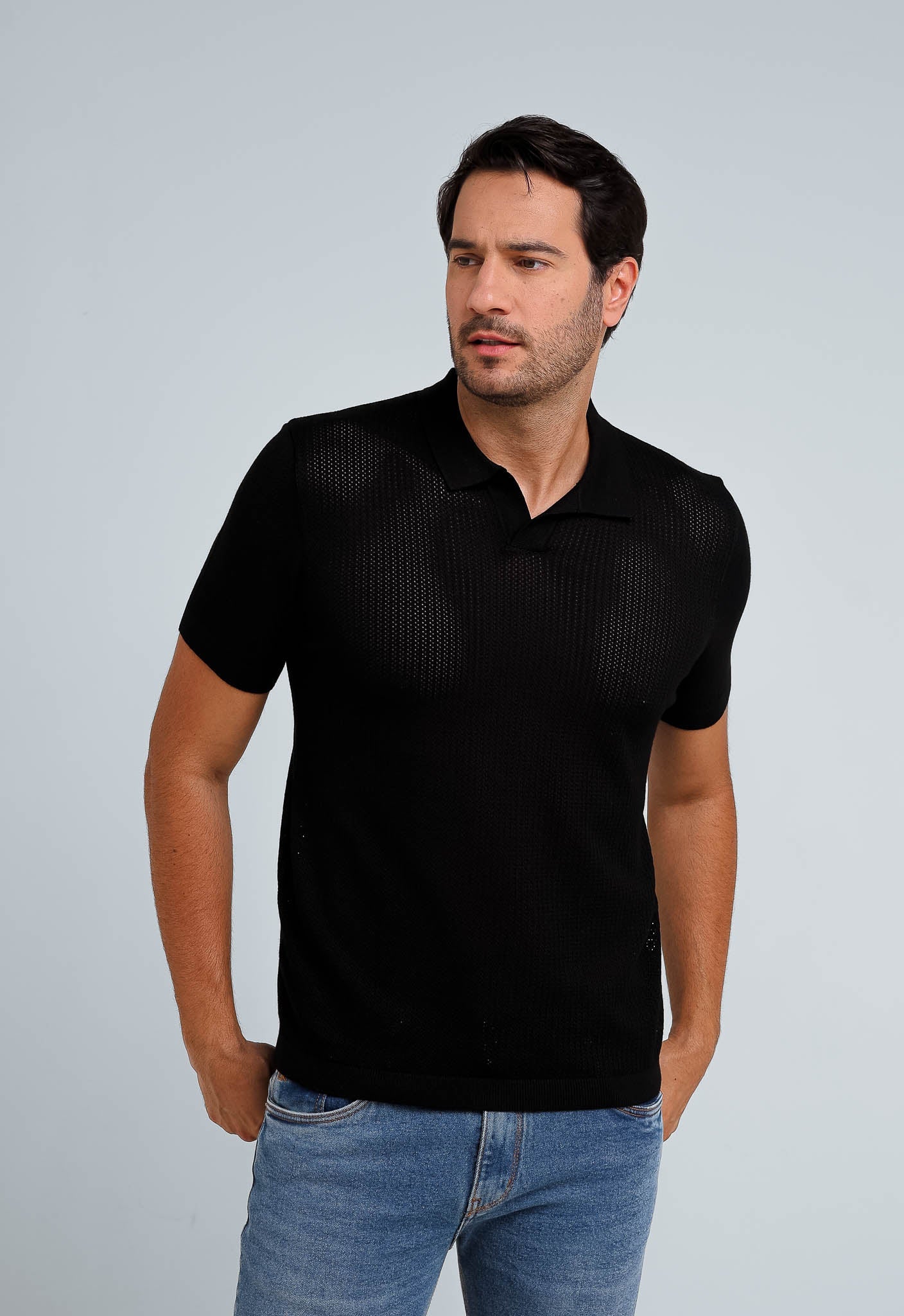 Polo Masculina Dom Henrico Tricot Eleganza - Henri Store