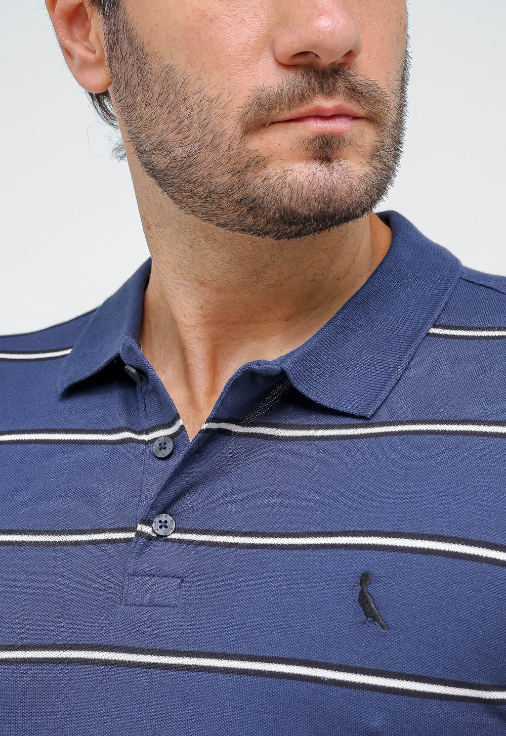Polo Masculina em Piquet Reserva com Listras – Sale - Henri Store