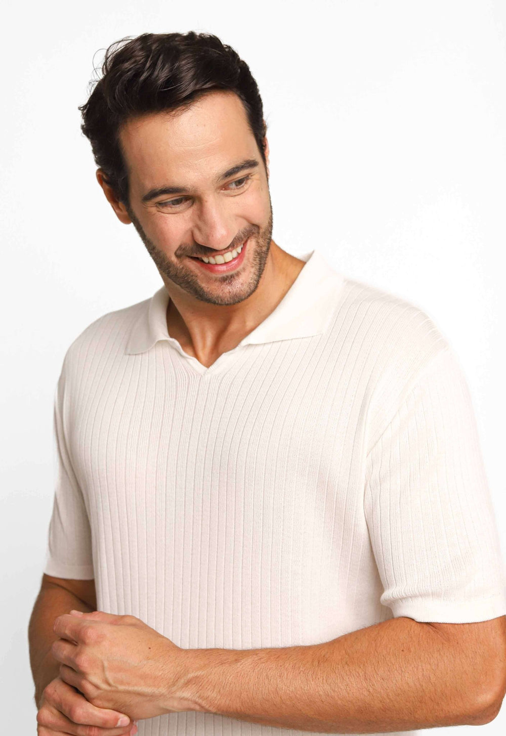 Polo Masculina em Tricot Canelado Dom Henrico - Henri Store