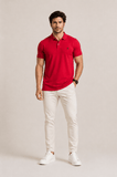 Polo Masculina Izod Slim Fit Vermelha - LIVE - Henri Store