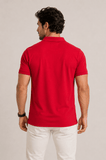 Polo Masculina Izod Slim Fit Vermelha - LIVE - Henri Store