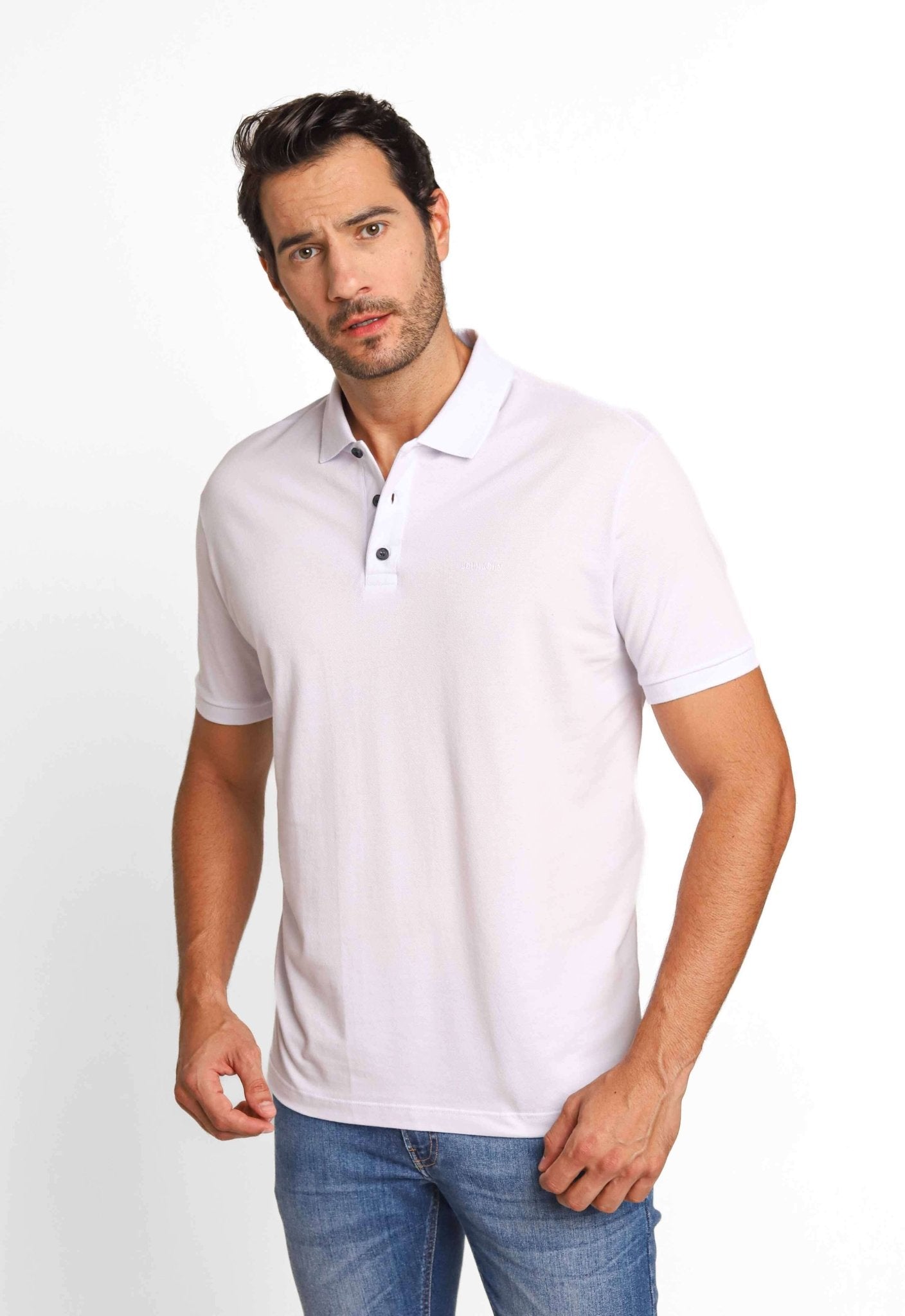 Polo Masculina John John Mc Polo New Simple Basic Branca - Henri Store