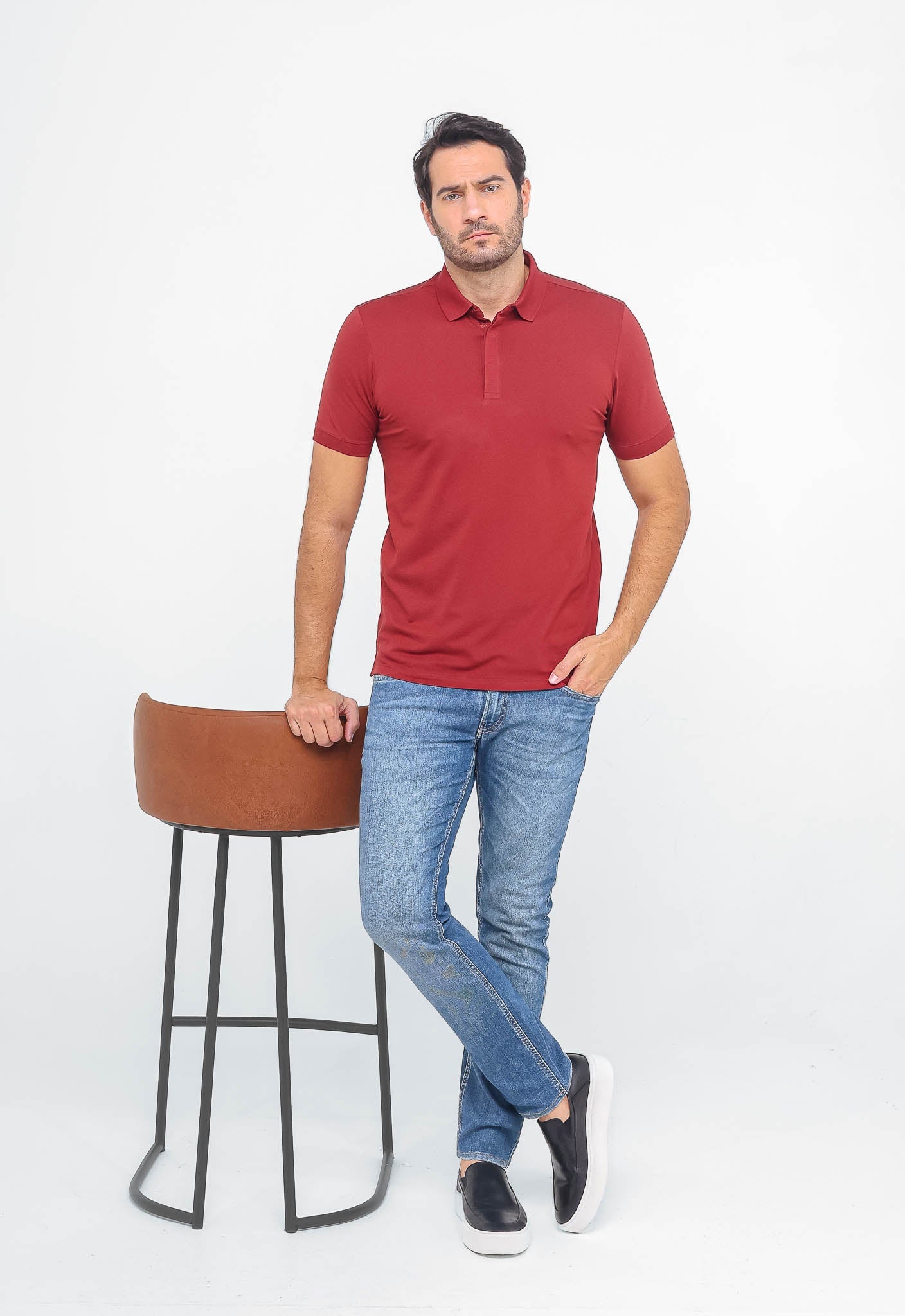 Polo Masculina Piquet Pima Dom Henrico Básica - Henri Store