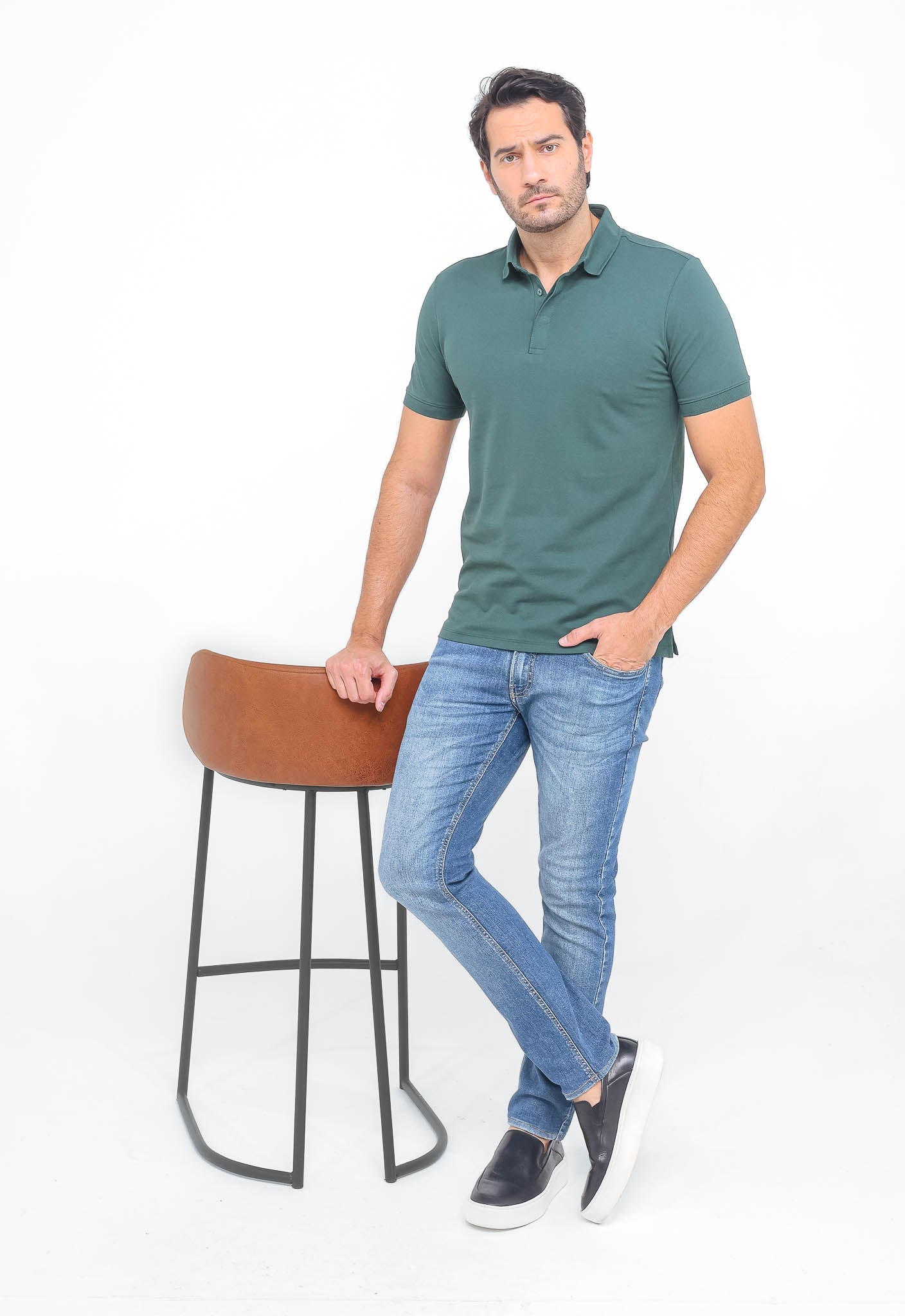 Polo Masculina Piquet Pima Dom Henrico Básica - Henri Store