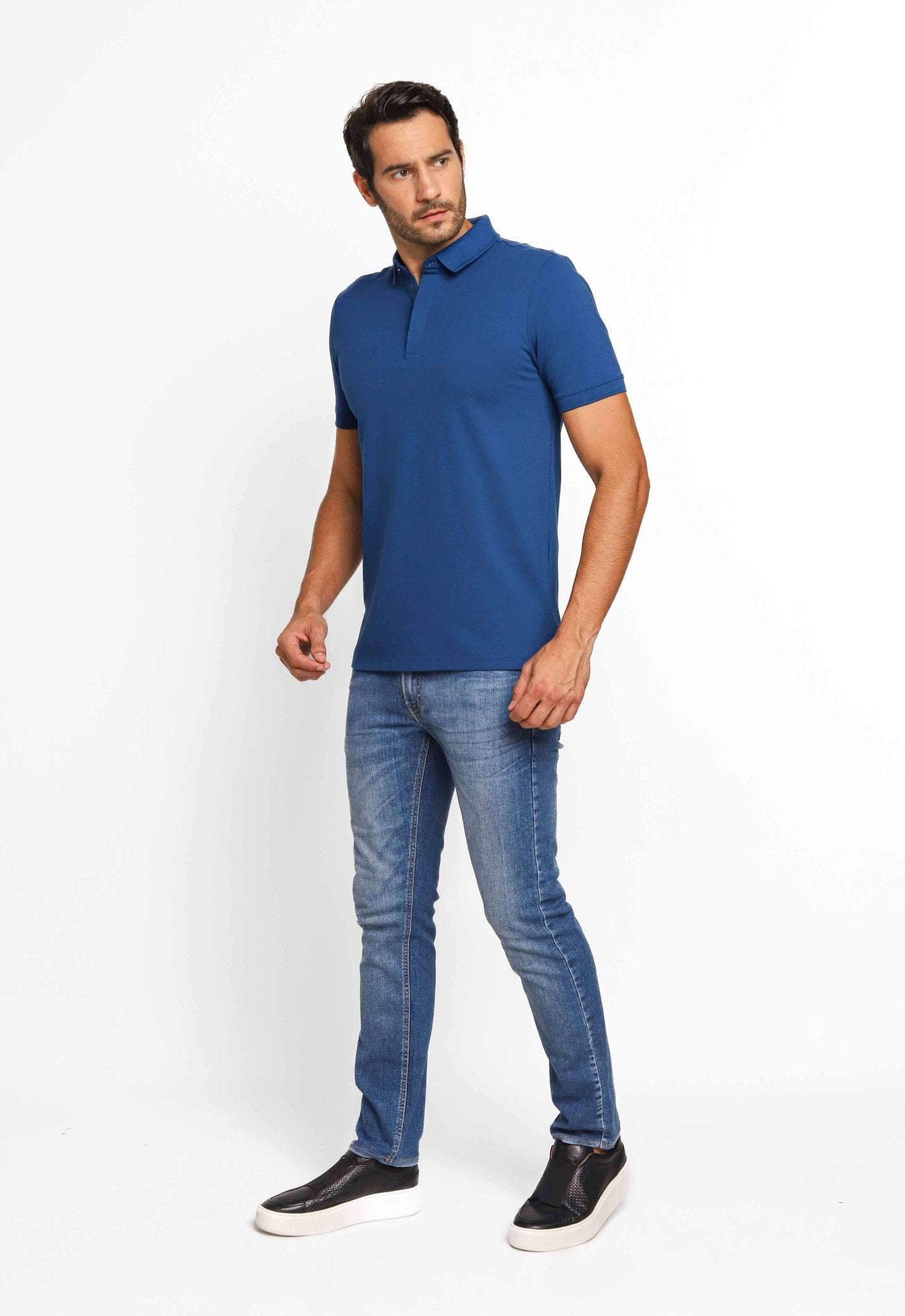 Polo Masculina Piquet Pima Dom Henrico Básica - Henri Store