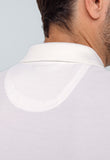Polo Masculina Regular Básica Izod Branca com Logo Marinho - Henri Store