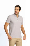 Polo Masculina Regular Calvin Klein Básica com Dois Frisos Mescla - Henri Store