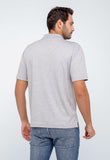Polo Masculina Regular Calvin Klein Smooth Cotton Cinza Claro - Henri Store