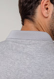 Polo Masculina Regular Calvin Klein Smooth Cotton Cinza Claro - Henri Store