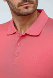 Polo Masculina Regular Calvin Klein Smooth Cotton Rosa - Henri Store