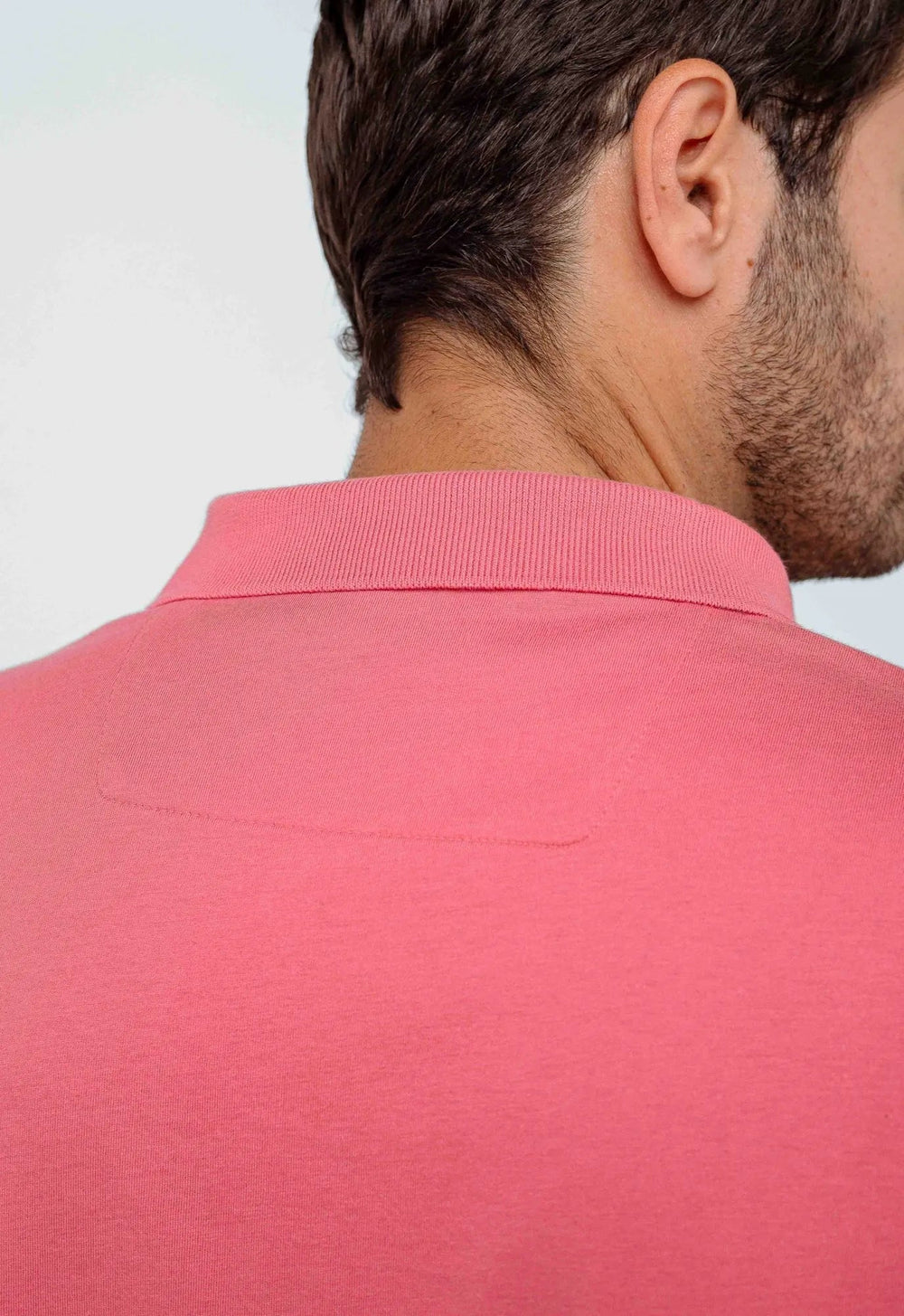 Polo Masculina Regular Calvin Klein Smooth Cotton Rosa - Henri Store