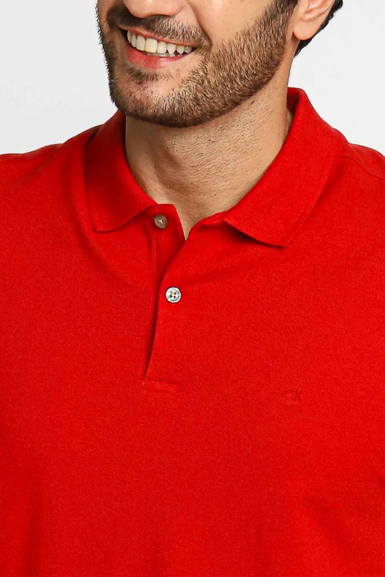 Polo Masculina Regular Fit Básica Calvin Klein Vermelho - Henri Store