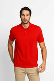 Polo Masculina Regular Fit Básica Calvin Klein Vermelho - Henri Store